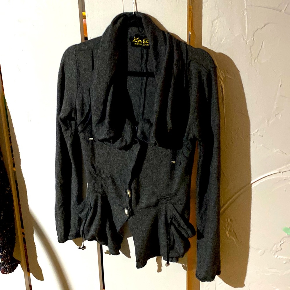 Unique grey cardigan
